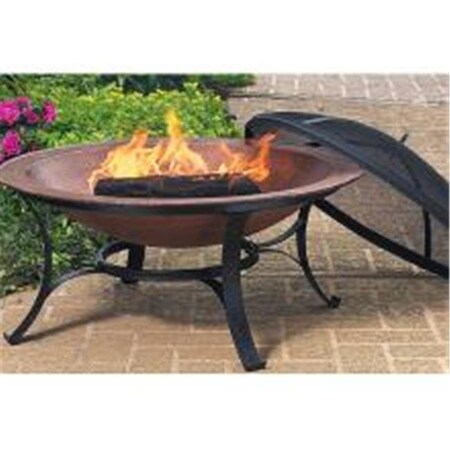 Woodstream Woodstream Coropration FB6132 Round Cast Iron Copper Finish Fire Bowl FB6132